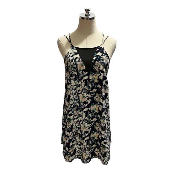 ASTR Printed Swing Strappy Mesh Detail Mini Dress Women's Size medium - Picture 12 of 15